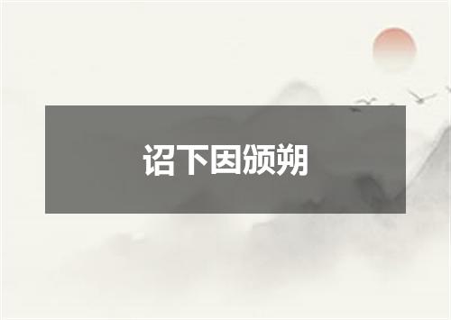 诏下因颁朔