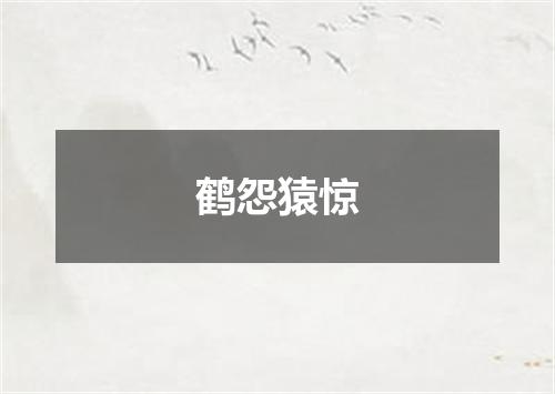 鹤怨猿惊