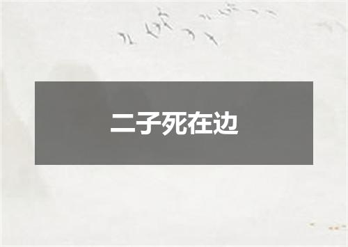 二子死在边
