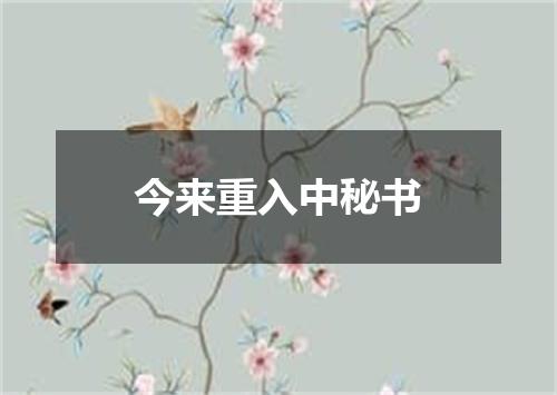 今来重入中秘书