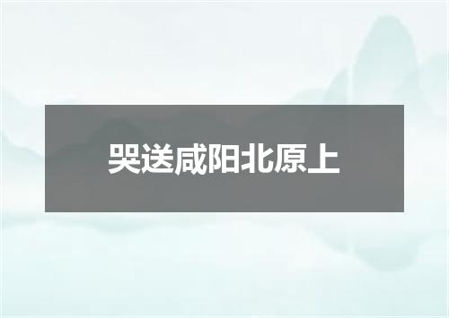哭送咸阳北原上
