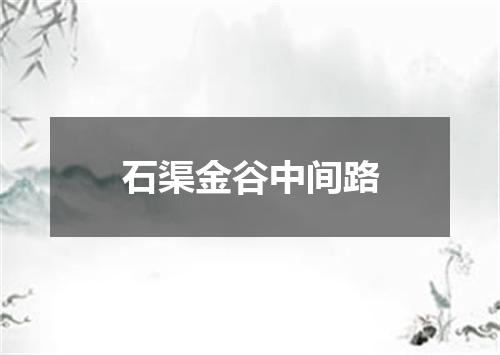 石渠金谷中间路