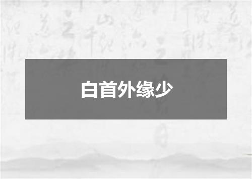 白首外缘少
