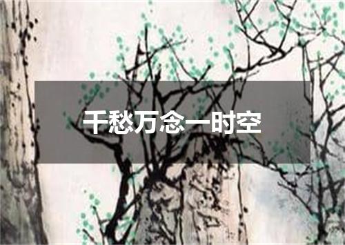 千愁万念一时空