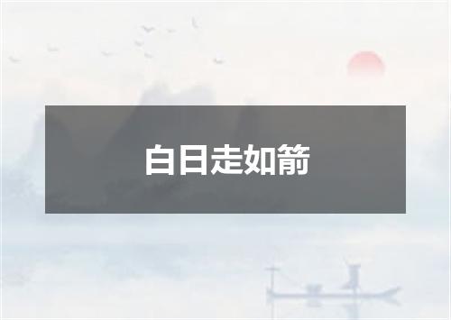 白日走如箭