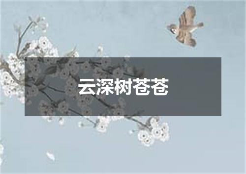 云深树苍苍
