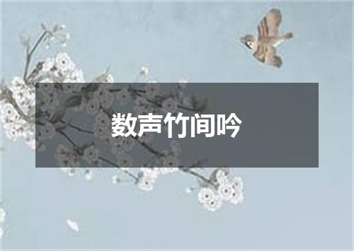 数声竹间吟