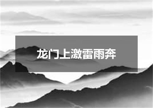 龙门上激雷雨奔