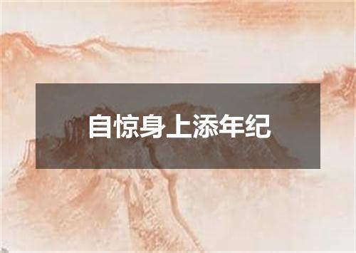 自惊身上添年纪