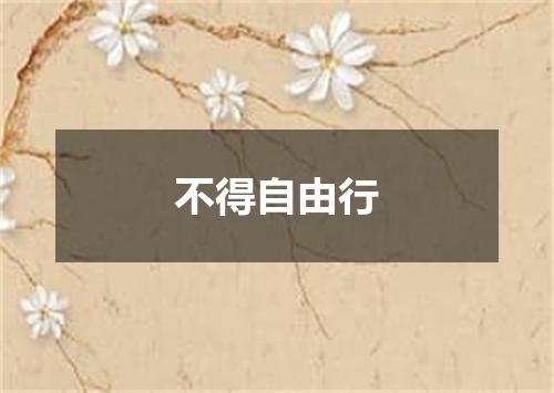 不得自由行