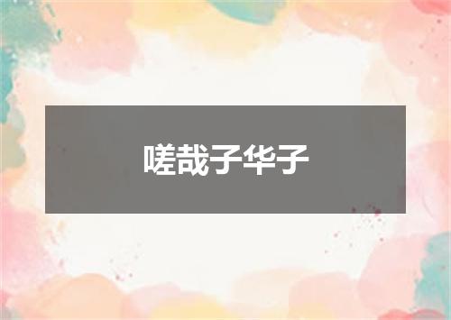嗟哉子华子