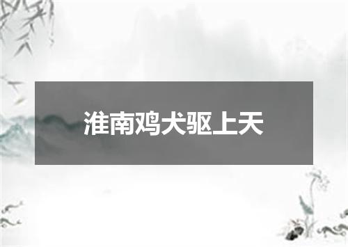 淮南鸡犬驱上天