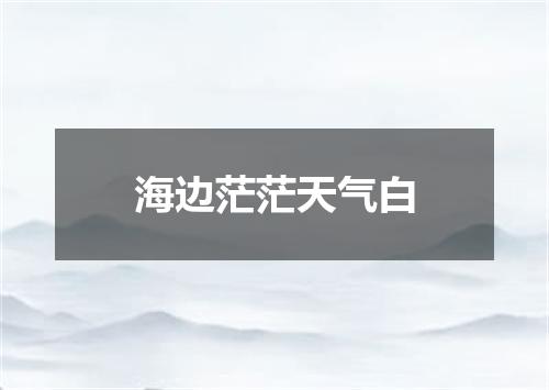 海边茫茫天气白