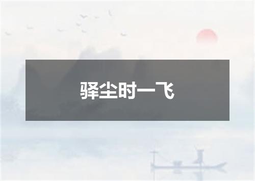 驿尘时一飞