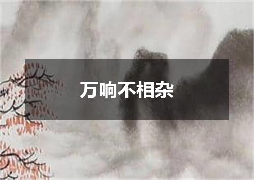 万响不相杂