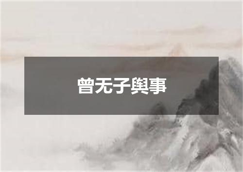 曾无子舆事