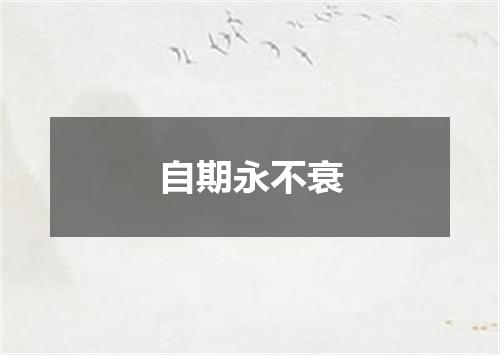 自期永不衰