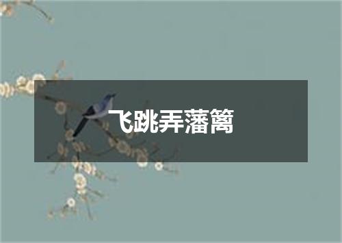 飞跳弄藩篱