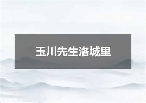 玉川先生洛城里