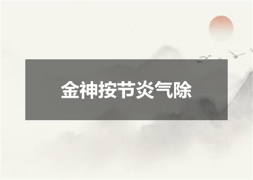 金神按节炎气除