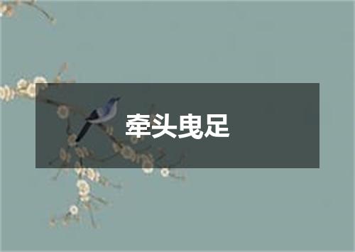 牵头曳足