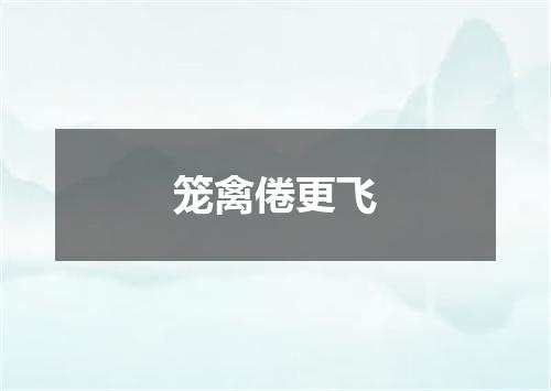 笼禽倦更飞