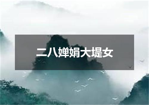二八婵娟大堤女