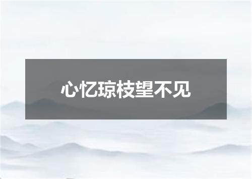 心忆琼枝望不见