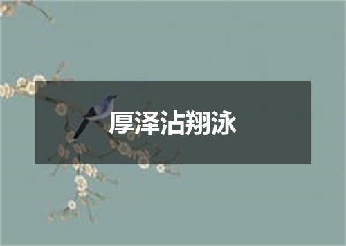 厚泽沾翔泳