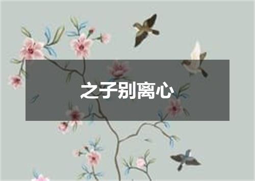之子别离心