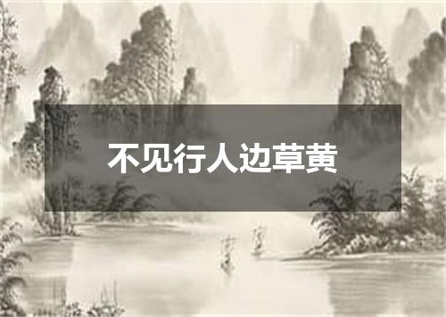 不见行人边草黄