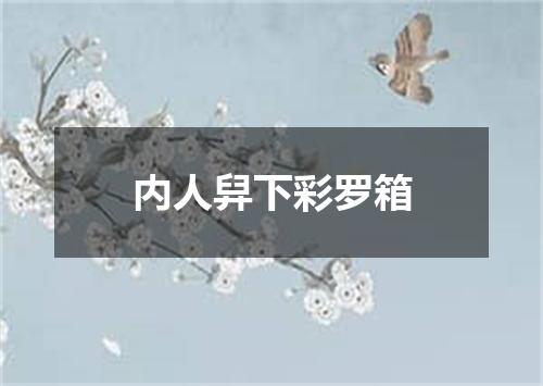 内人舁下彩罗箱
