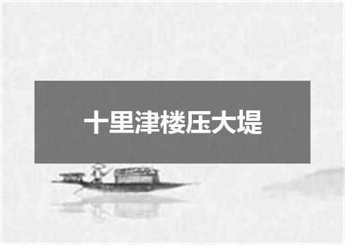 十里津楼压大堤