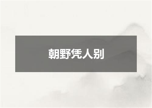 朝野凭人别