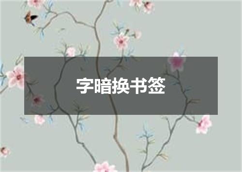 字暗换书签