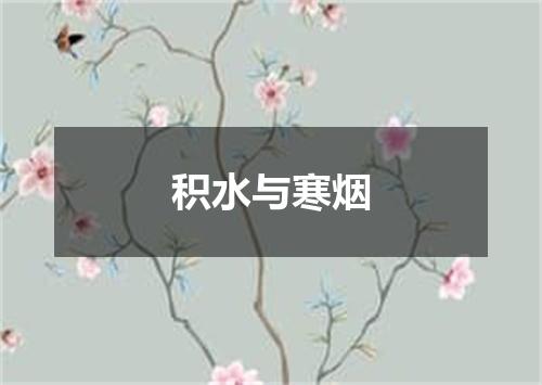 积水与寒烟