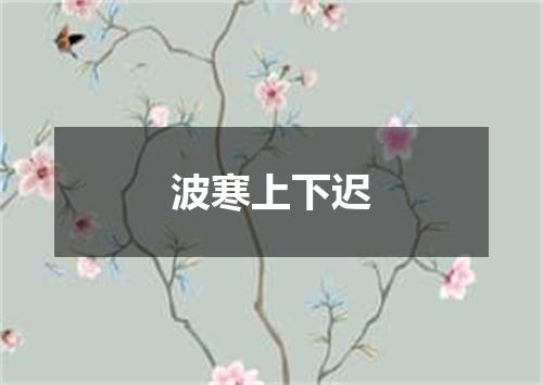 波寒上下迟