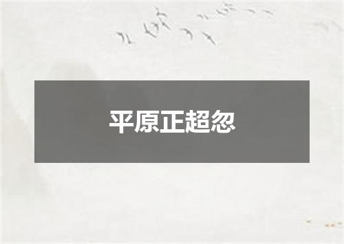 平原正超忽