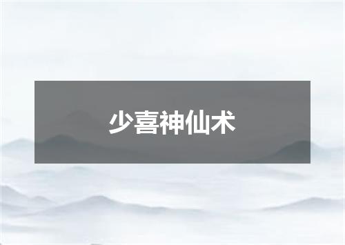 少喜神仙术