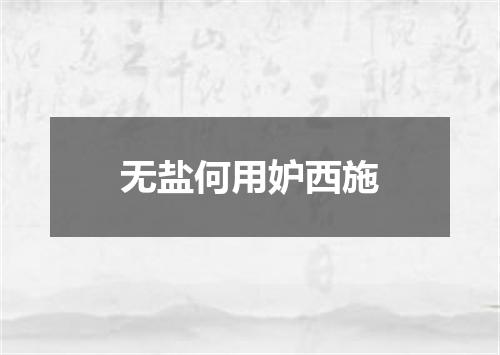 无盐何用妒西施