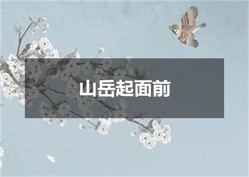 山岳起面前
