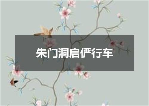 朱门洞启俨行车