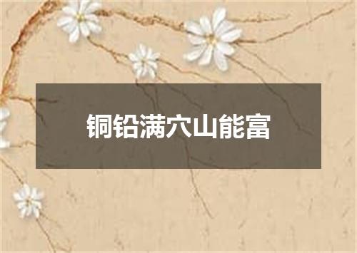 铜铅满穴山能富