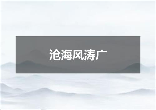 沧海风涛广