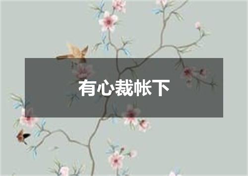 有心裁帐下