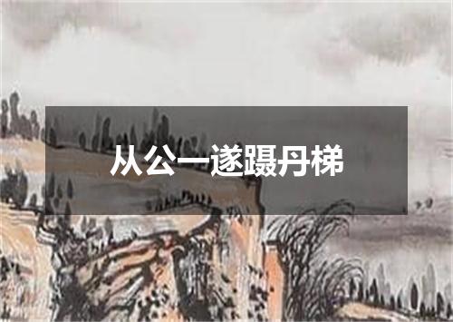 从公一遂蹑丹梯
