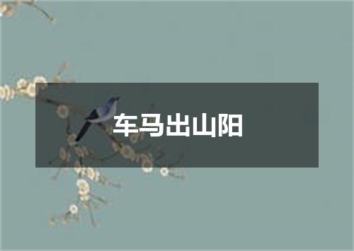 车马出山阳
