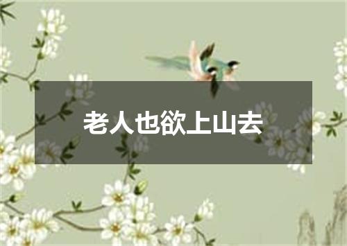 老人也欲上山去