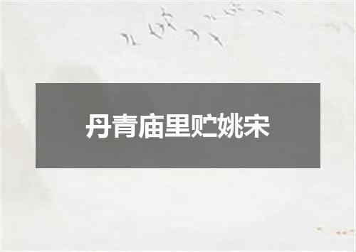 丹青庙里贮姚宋