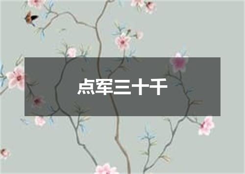 点军三十千